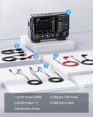 FNIRSI 2D15P 100MHz Digital Oscilloscope Multimeter DDS Signal Generator 3 in 1