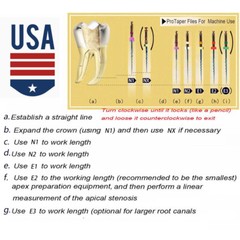 6pcs SANDENT Dent Endodontic NITI Rotary Files 25mm Root Canal Files Assorted