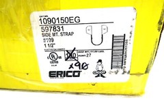 x90 ERICO CADDY 1 1/2″ Side Mount Strap #109 for CPVC Pipe 1090150EG / 597831