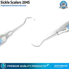 Sickle Scaler 204S Dental Hand Instruments Pro Periodontal Hygiene Pick Tool New