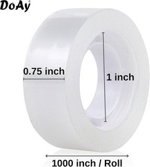 Clear Transparent Tape Rolls 3/4″ x 1000″ Dispenser Refill 16 Tape Rolls Scotch