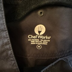 Chef Works Black Short Sleeve Chef Coat Jacket – Polycotton Workwear Coat