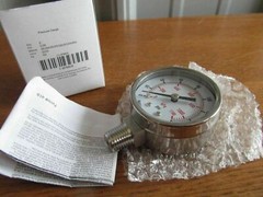 Stainless 2″ Air/Water etc. Pressure GAUGE 1/4″npt 0-160psi SS #4FMK8 (U-75)