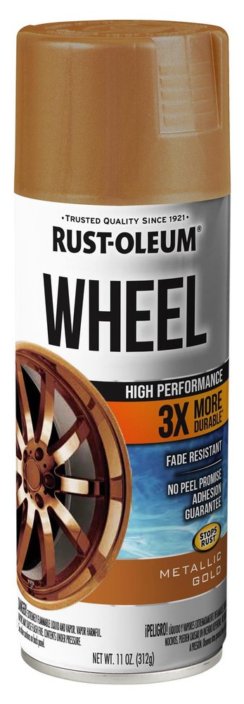 Rust-Oleum Automotive High Performance Wheel 3X, Metallic Gold, 11 Oz – 368077