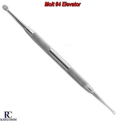 Dental Molt #4 Periosteal Elevator Bone Curette Double Ended Implant Instruments