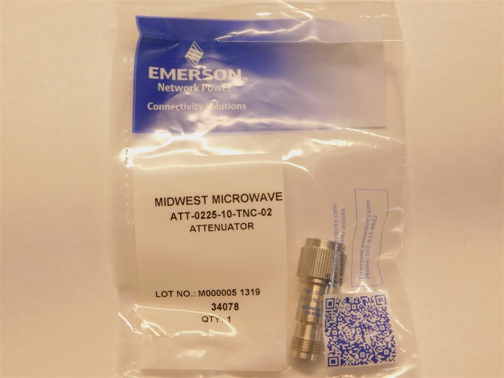 Midwest Microwave ATT-0225-10-TNC-02 10dB DC-18GHz 2W TNC M -TNC FM Attenuator
