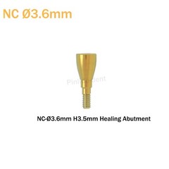 Dental Healing Abutment NC Ø3.6/4.8mm Dia Cover Screw fits ITI Straumann BL/BLT