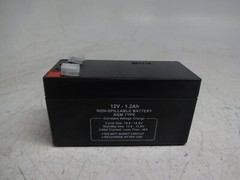 Zoro Select 2UKG9 Battery 12V-1.2Ah Non-Spillable Battery AGM Type