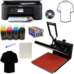 15×15 Heat Press Wireless Printer Bulk Ink Transfer Paper Tshirt Start-up Bundle