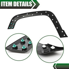 Front Right Pocket Rivet Fender Flare Trim Fit 2015-2022 Jeep Renegade Textured
