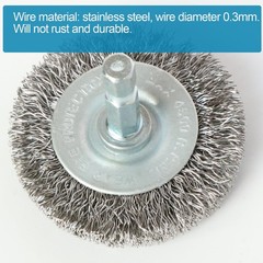 Hiqalty 10pcs 2″ Stainless Steel Wire Wheel Brushes Kit for Drill with 1/4-In…