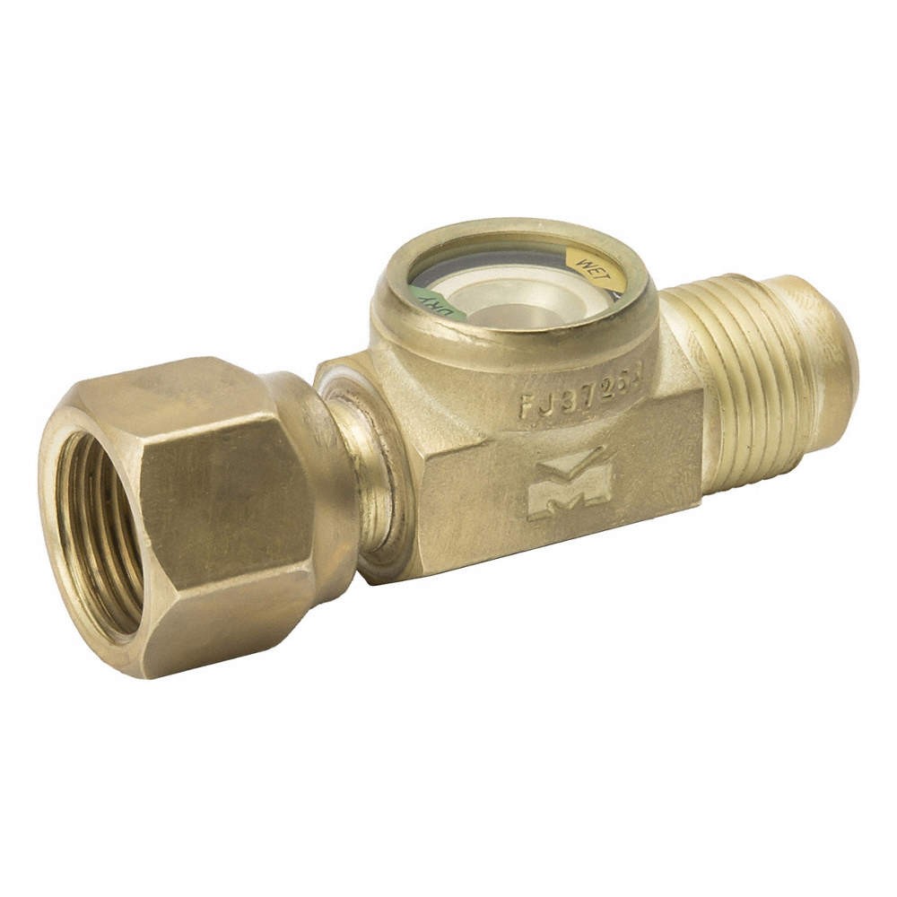 MUELLER Sight Glass, 3/8 in, Flare, Brass 809GZ5