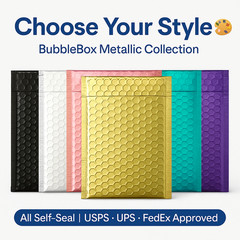 ANY SIZE Metallic GOLD Poly Bubble Mailers Envelopes shipping bags