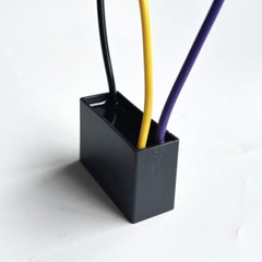 CBB61 motor fan start capacitor 3 wire, 0.5uf+1uf，450V ± 5% 85 degree