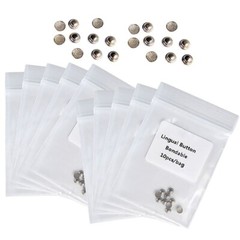 10pcs Dental Orthodontic Lingual Buttons Bondable Round Mesh Base