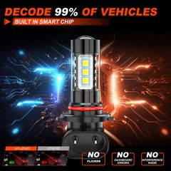 2 Super Bright LED Headlight bulbs for 2013-2019 Can-Am Outlander 650 ATV: USA