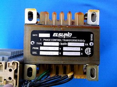 Elsund CSAE1 1-Phase control transformer, 90 VA, HV: 208/220-240, LV 3 x 20
