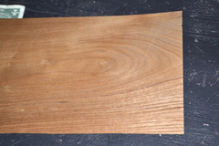 Teak Raw Wood Veneer Sheet 7 x 25 inches 1/42nd 42082-61