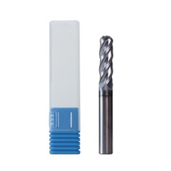 1/4″ 4 Flute 2-1/2″ Overall Length Ball Nose Solid Carbide End Mill AlTiN Coated