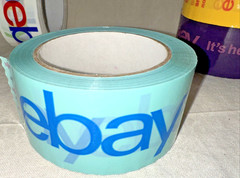 eBay Branded Packing Tape 2″ x 75′ 4 Roll Set Multi Color New