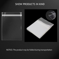 Golden State Art 50 Pack Acid-Free Clear Sleeves Storage Bags 8.5×11,