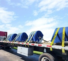 6Pk 72″x80″ (85 lb./dz. Wt) Furniture Blue Moving Blankets Pads Woven Polyester