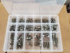 290 Piece 18-8 Stainless Steel Socket Head Cap Screw Assortment #10-3/8″