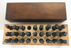 YOUNG BROS STAMP WORKS 26 PIECE STEEL LETTER STAMPS SIZE 3/16″ ITEM 05272