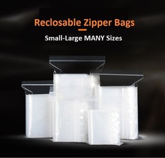 HEAVY DUTY 4 Mil Clear Zip Seal Bags Reclosable Top Lock Plastic Jewelry 4Mil