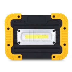 Portable LED Work Light Rectangle 10W COB 750 Lumen. 4400mAh High Low SOS Mode