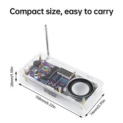Digital Tube FM Radio Electronic Kit DIY Soldering Practice Kit 87.5MHz~108MHz