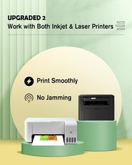 KOALA Matte Waterslide Decal Paper for INKJET & LASER Printers, No Need Spray…
