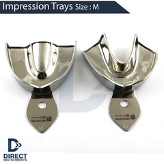 Dental Autoclavable Metal Impression Trays Set Box Upper Lower XS, S, M, L, XL