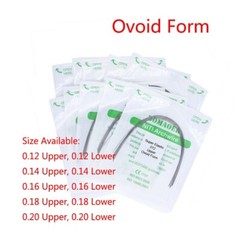 5-200×Dental Orthodontic Super Elastic Niti Round 014 Upper Arch Wire Ovoid Form