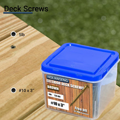 Deck Screws 3 Inch 10 x 3” Rust Resistant T25 Bit 5lb
