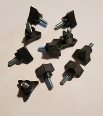 1/4″-20 x 5/8″ Plastic Knob Thumb Screw Tee Wing NEW 10 pack Black 516683