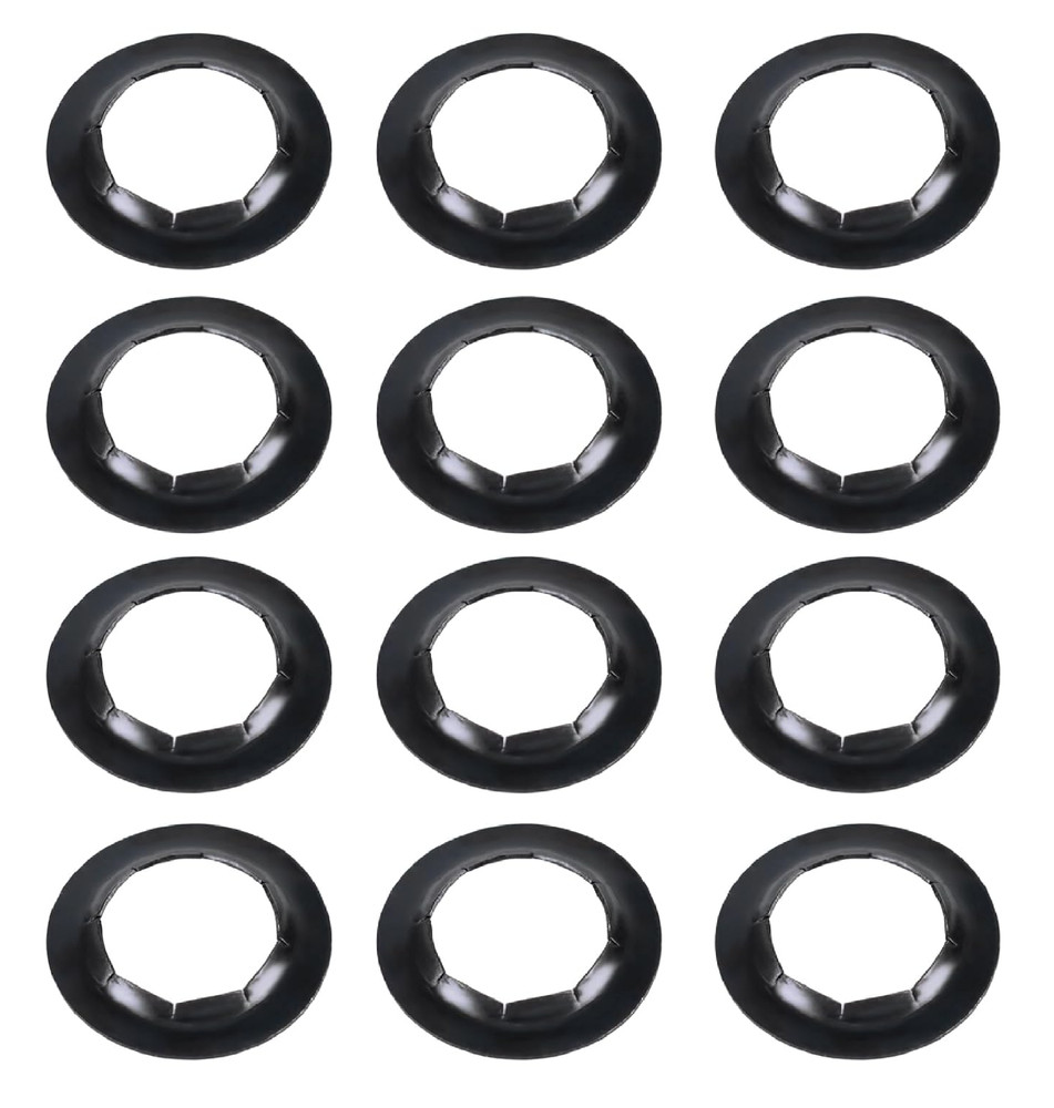 12 Pack Push-On Push Nuts for 5/8″ Dolly Axle Rods, Spring Steel Wheel Lock Wash