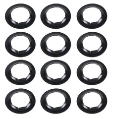 12 Pack Push-On Push Nuts for 5/8″ Dolly Axle Rods, Spring Steel Wheel Lock Wash