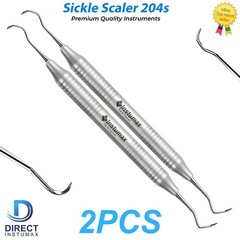 Sickle Scaler 204S Dental Hand Instruments Pro Periodontal Pick Hygiene Tool