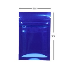 100pc Gloss Green Red Blue Brown Zip Bags 6x9cm 2.25×3.5in (Free 2-Day Shipping)