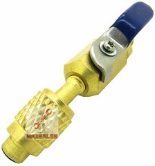 3 Brass Shut Valve For AC Charging Hoses HVAC 1/4″ AC Refrigerant