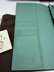Gillio Firenze Giramondo Regular Epoca Aqua Leather TN Cover Box Bag 275/02-810
