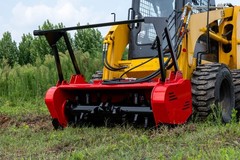 46in Skid Steer Attachment Heavy Duty Forestry Mulcher Brush Mower Fits Bobcat