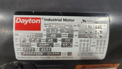 Dayton 3N265G Industrial Motor 1.5 HP 1725 RPM 230/460V 3-Phase 56C Frame TEFC