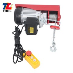 880LBS Mini Electric Hoist 14 FT Wired Remote Control 110V 980W Height 20-40 FT