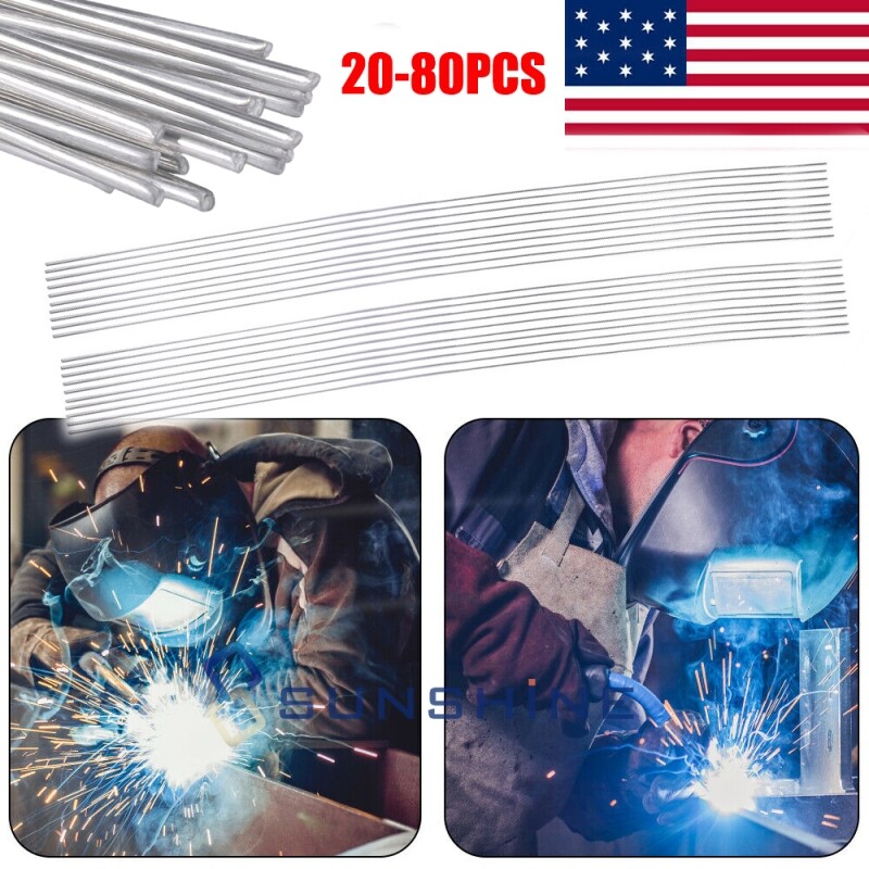 20/40/60/80Pcs Solution Welding Simple Flux-Cored Rods 1.6/2*500mm Wire Brazing