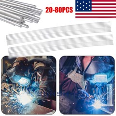 20/40/60/80Pcs Solution Welding Simple Flux-Cored Rods 1.6/2*500mm Wire Brazing