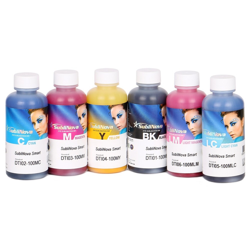 Inktec Sublimation Ink-SubliNova Smart 6 color Set – 100ml each