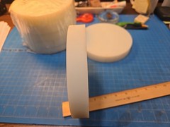 6″ Diameter X 1″ UHMW-PE Round Rod Bar Stock Disc Polyethylene Plastic Oversized