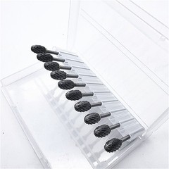 10Pcs Dental Lab Polishing Bur Drills Tungsten Steel Carbide Burs Burrs 2.35MM E